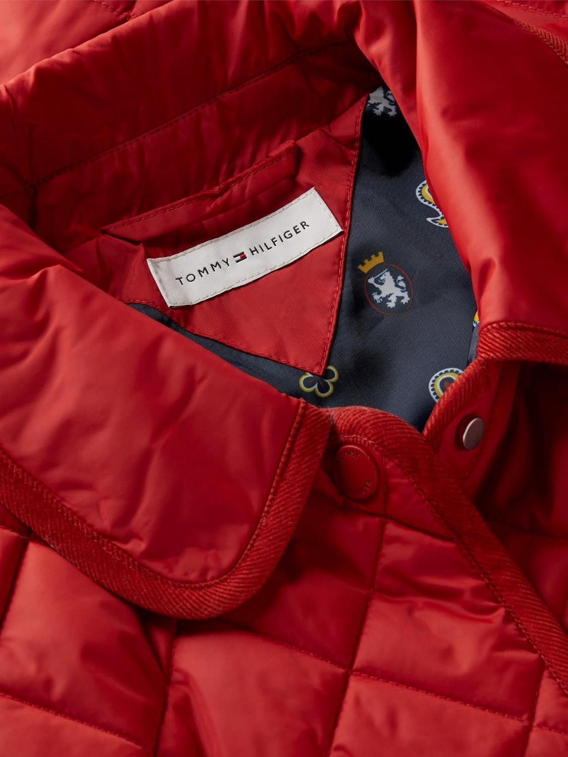 image:imageTommy Hilfiger Womens Sleeveless Quilted Vest With PocketsDark Magma