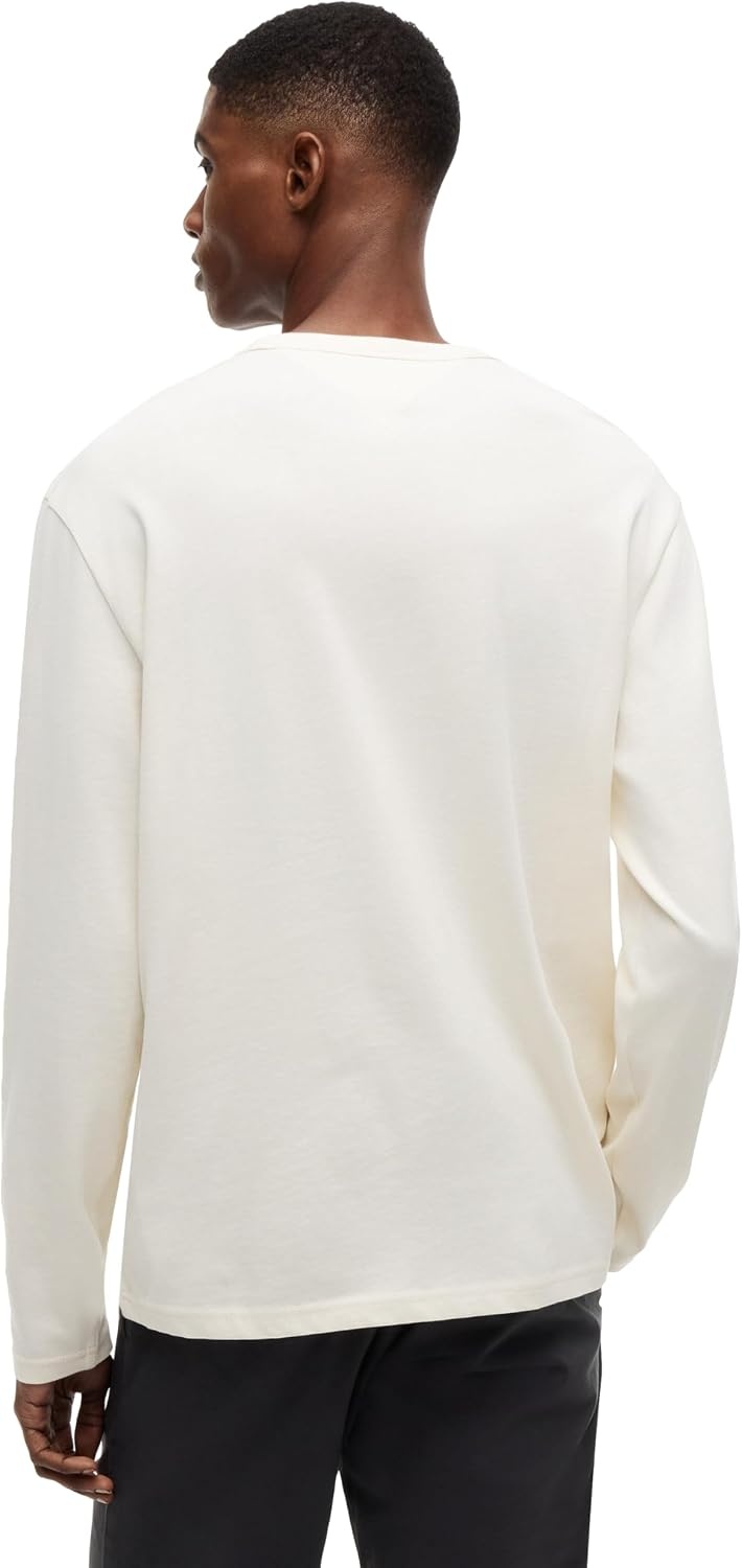 image:imageTommy Jeans Mens Long Sleeve Solid Cotton Graphic TShirtsCalico