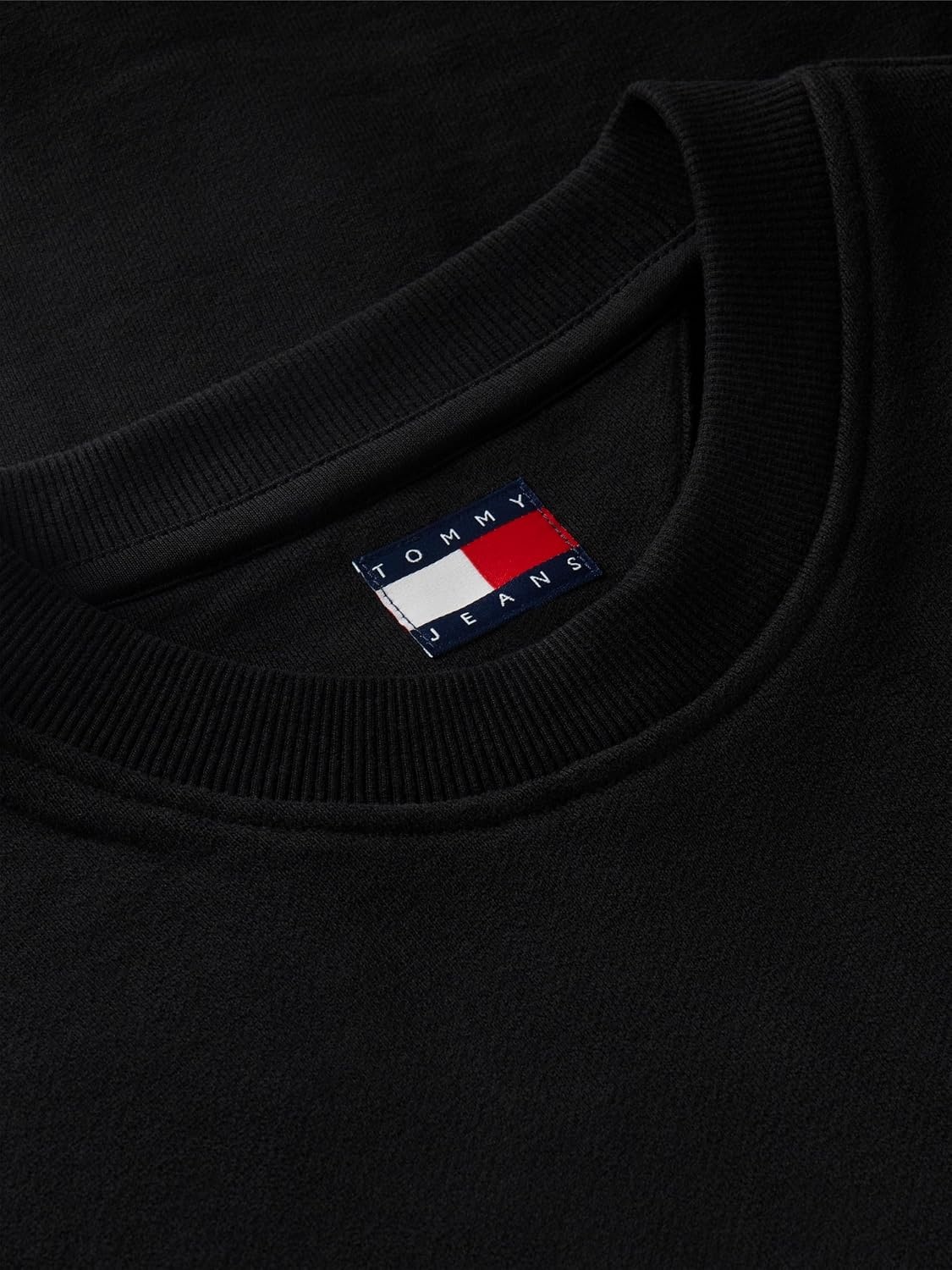image:imageTommy Jeans Mens Medium Weight Crewneck Sweatshirt With LogoBlack