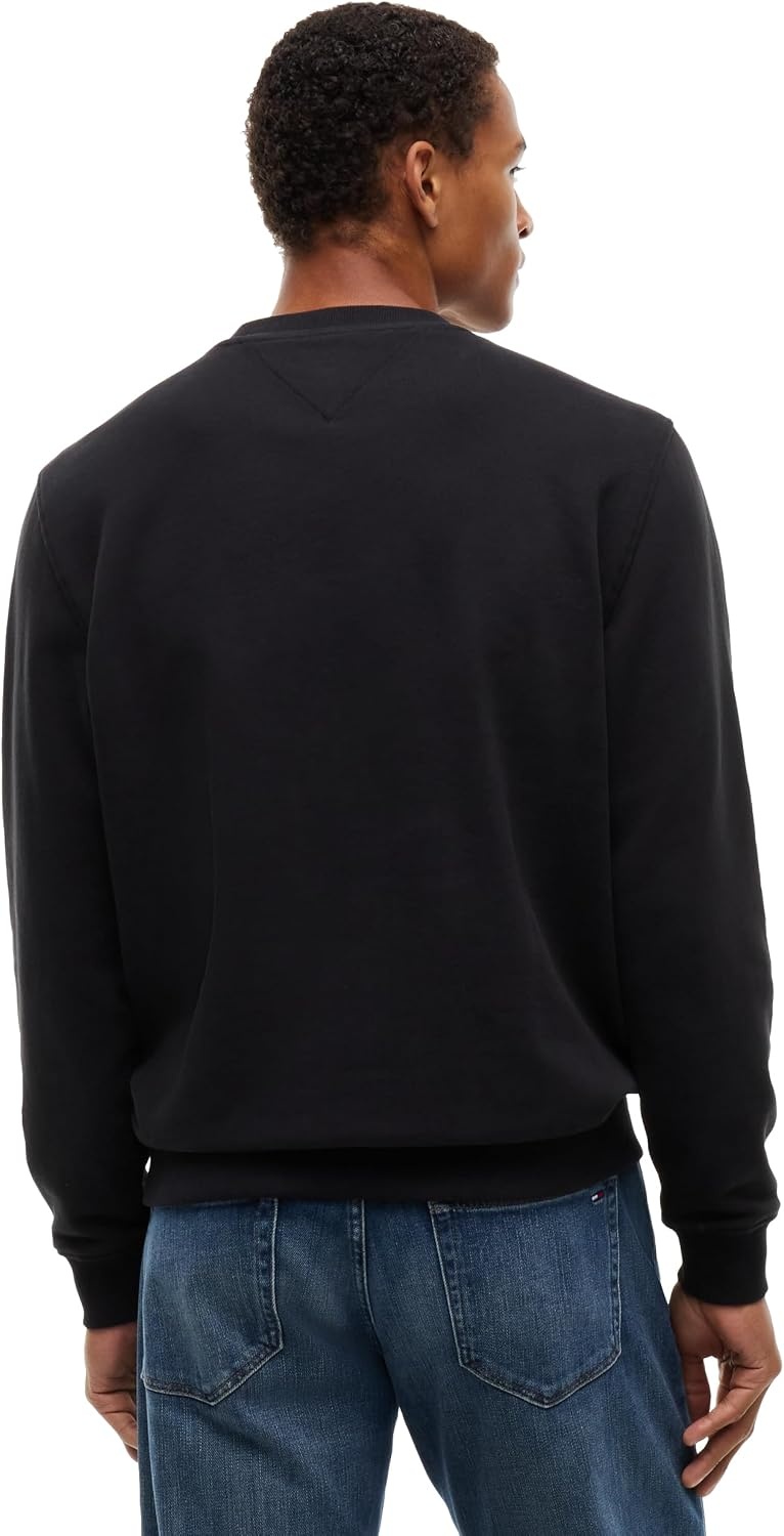 image:imageTommy Jeans Mens Medium Weight Crewneck Sweatshirt With LogoBlack