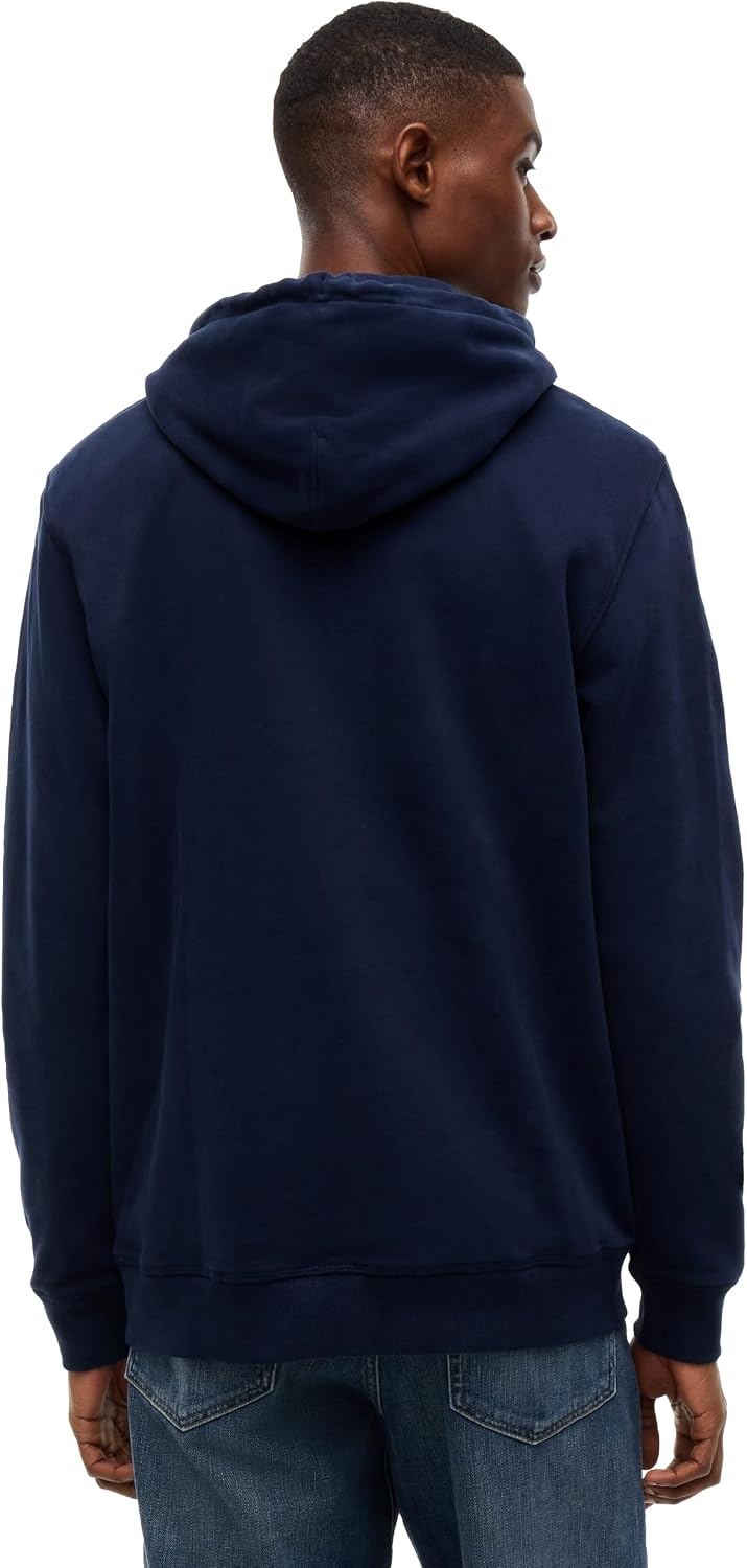 image:imageTommy Jeans Mens Medium Weight Hoodie Sweatshirt With Printed Varity LogoDark Blue