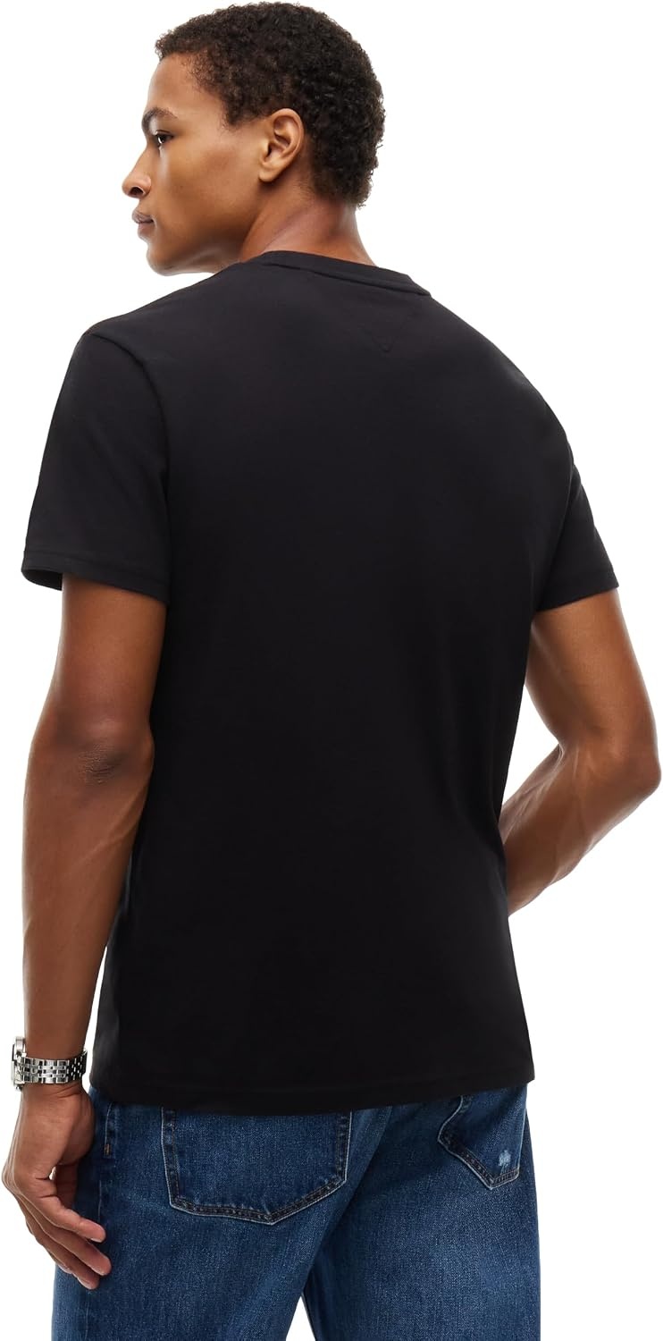 image:imageTommy Jeans Mens Short Sleeve Cotton Graphic TShirts in Regular FitBlack