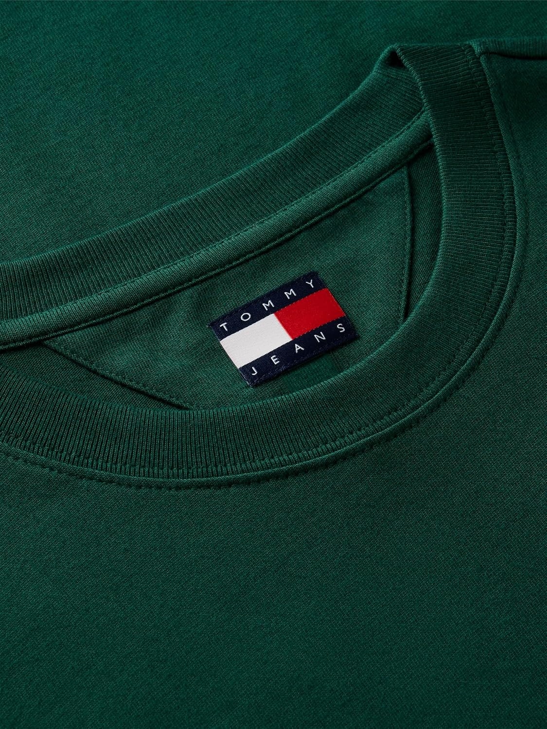 image:imageTommy Jeans Mens Short Sleeve Cotton Graphic TShirts in Regular FitVelvet Green