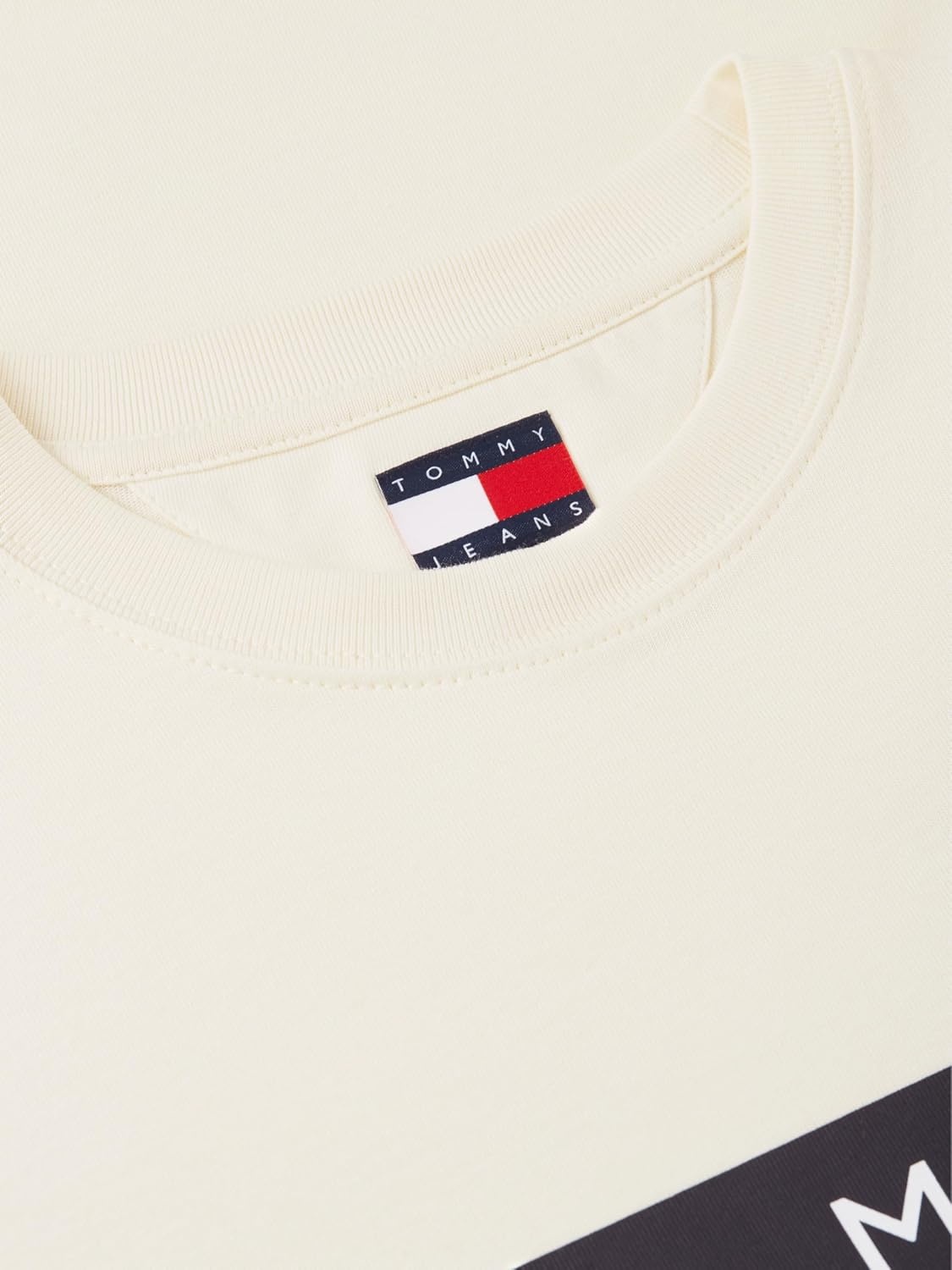 image:imageTommy Jeans Mens Short Sleeve Cotton Graphic TShirts with Big Flag Logo DesignCalico