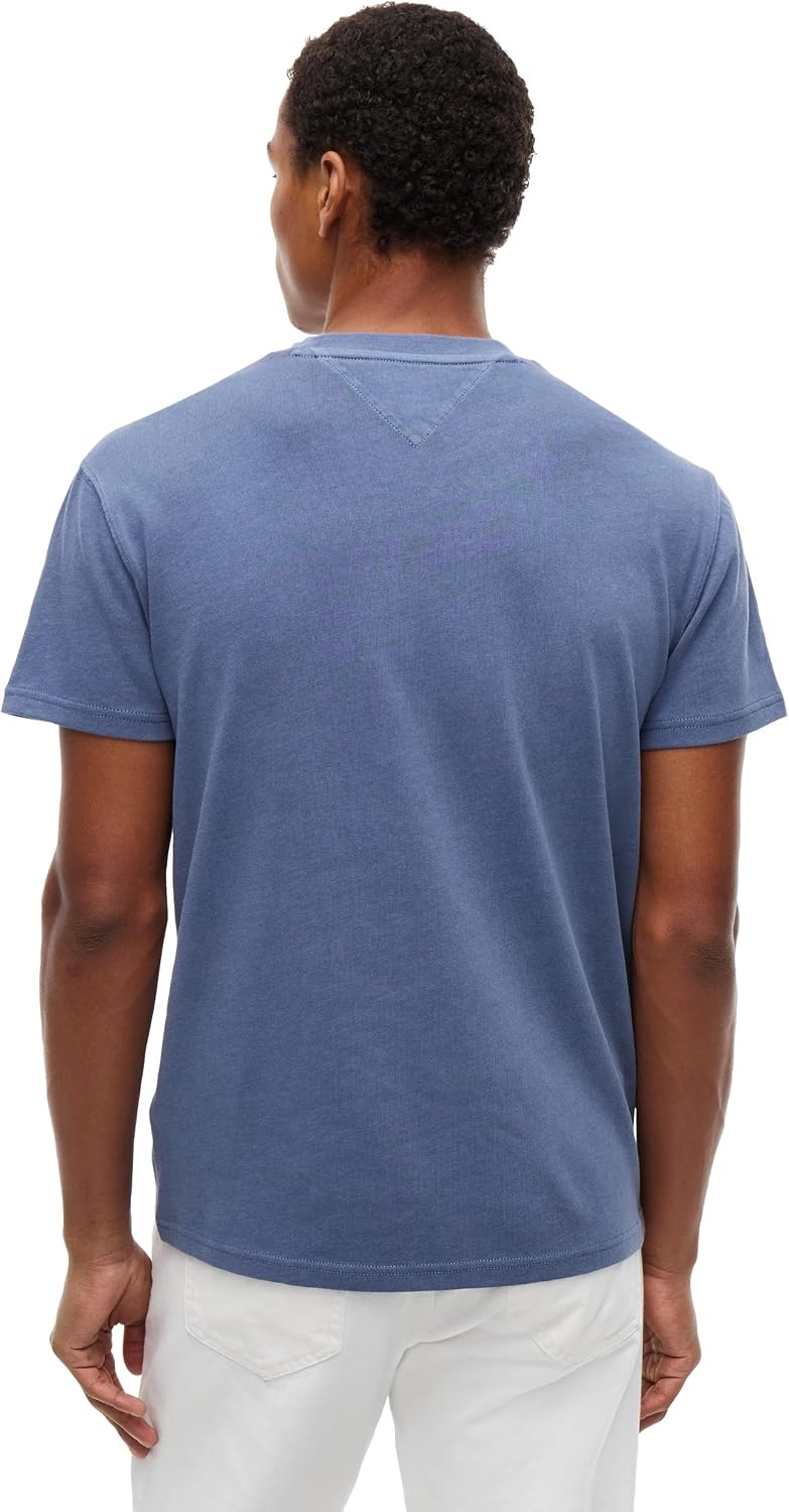 image:imageTommy Jeans Mens Short Sleeve Cotton Graphic TShirts with Varsity LogoDark Blue