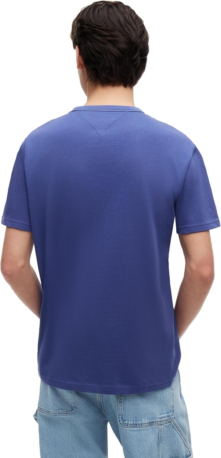 image:imageTommy Jeans Mens Short Sleeve Cotton Graphic TShirtsBlue Storm
