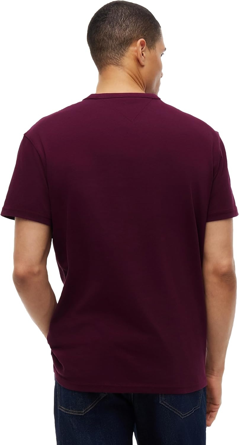 image:imageTommy Jeans Mens Short Sleeve Cotton Graphic TShirtsCalypso Berry