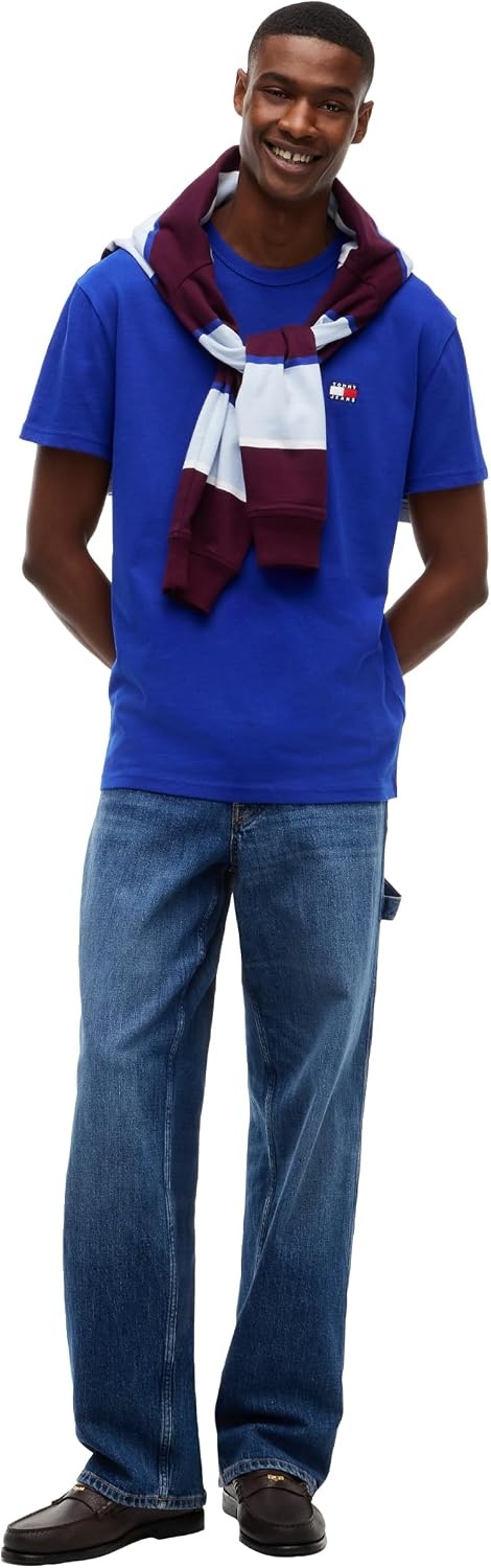 image:imageTommy Jeans Mens Short Sleeve Cotton Graphic TShirtsDeep Marine