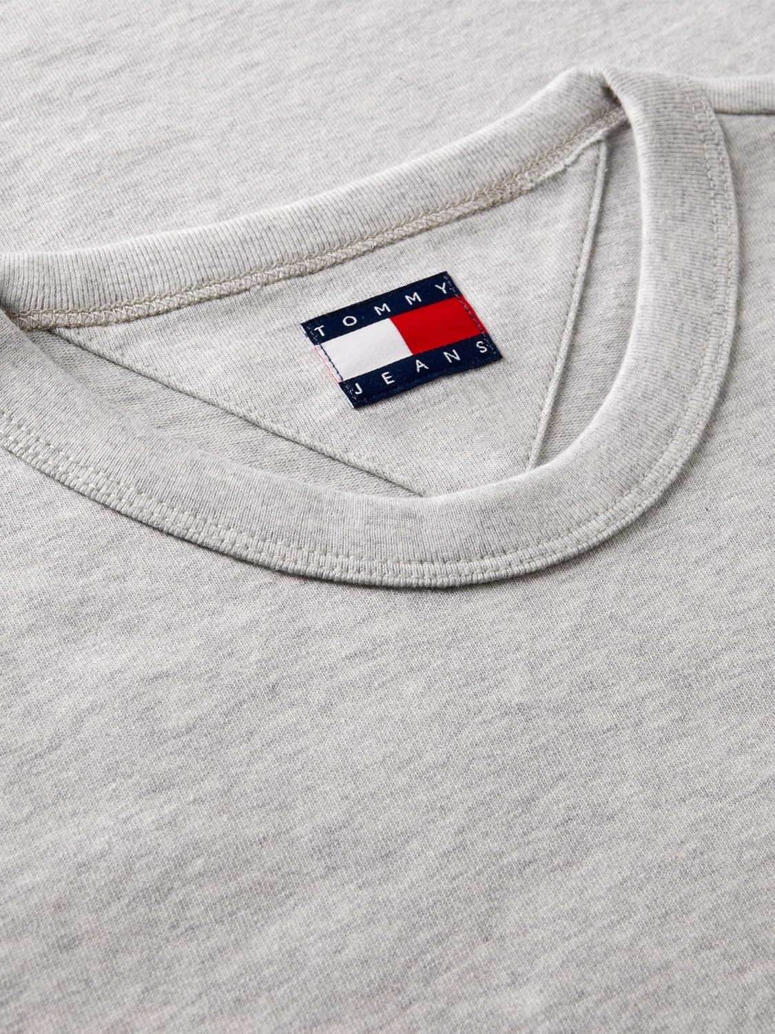 image:imageTommy Jeans Mens Short Sleeve Cotton Graphic TShirtsIce Grey Heather
