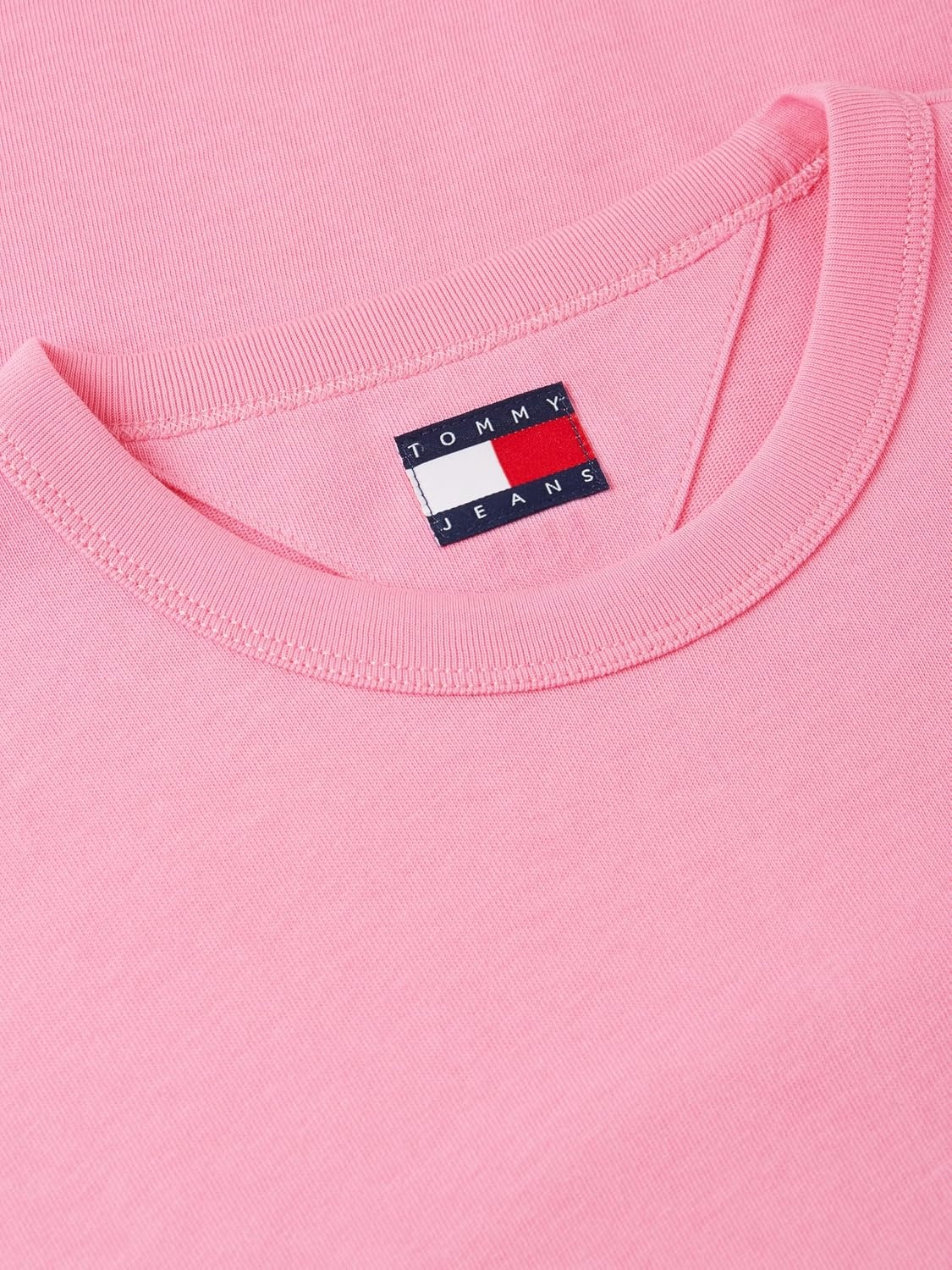 image:imageTommy Jeans Mens Short Sleeve Cotton Graphic TShirtsPink Daisy