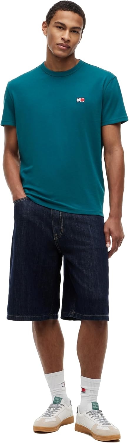 image:imageTommy Jeans Mens Short Sleeve Cotton Graphic TShirtsPolar Teal
