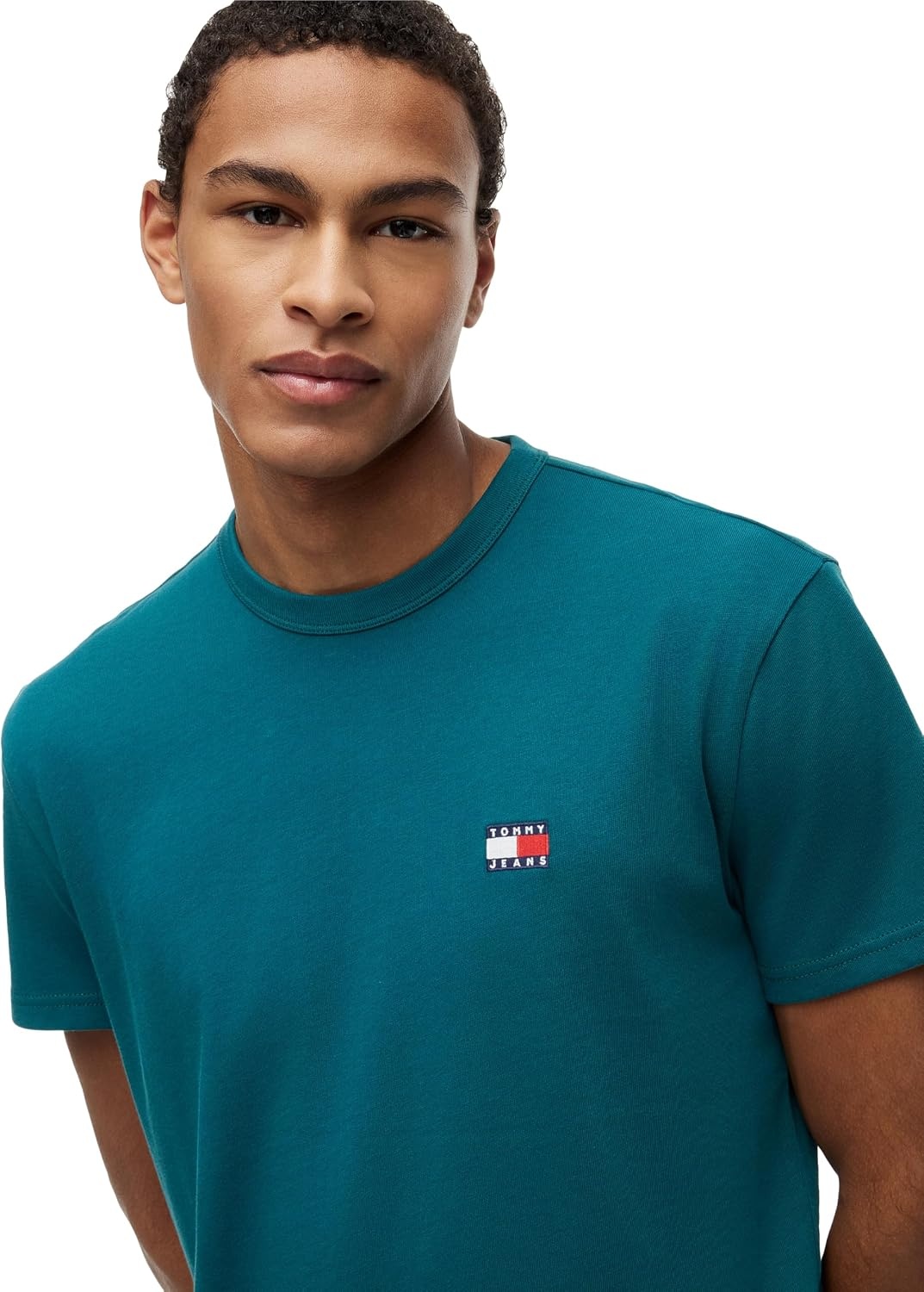 image:imageTommy Jeans Mens Short Sleeve Cotton Graphic TShirtsPolar Teal
