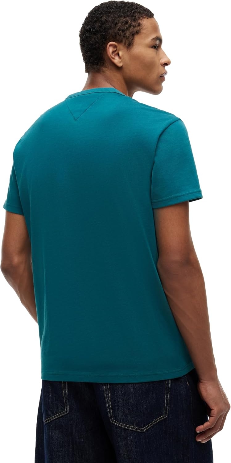 image:imageTommy Jeans Mens Short Sleeve Cotton Graphic TShirtsPolar Teal