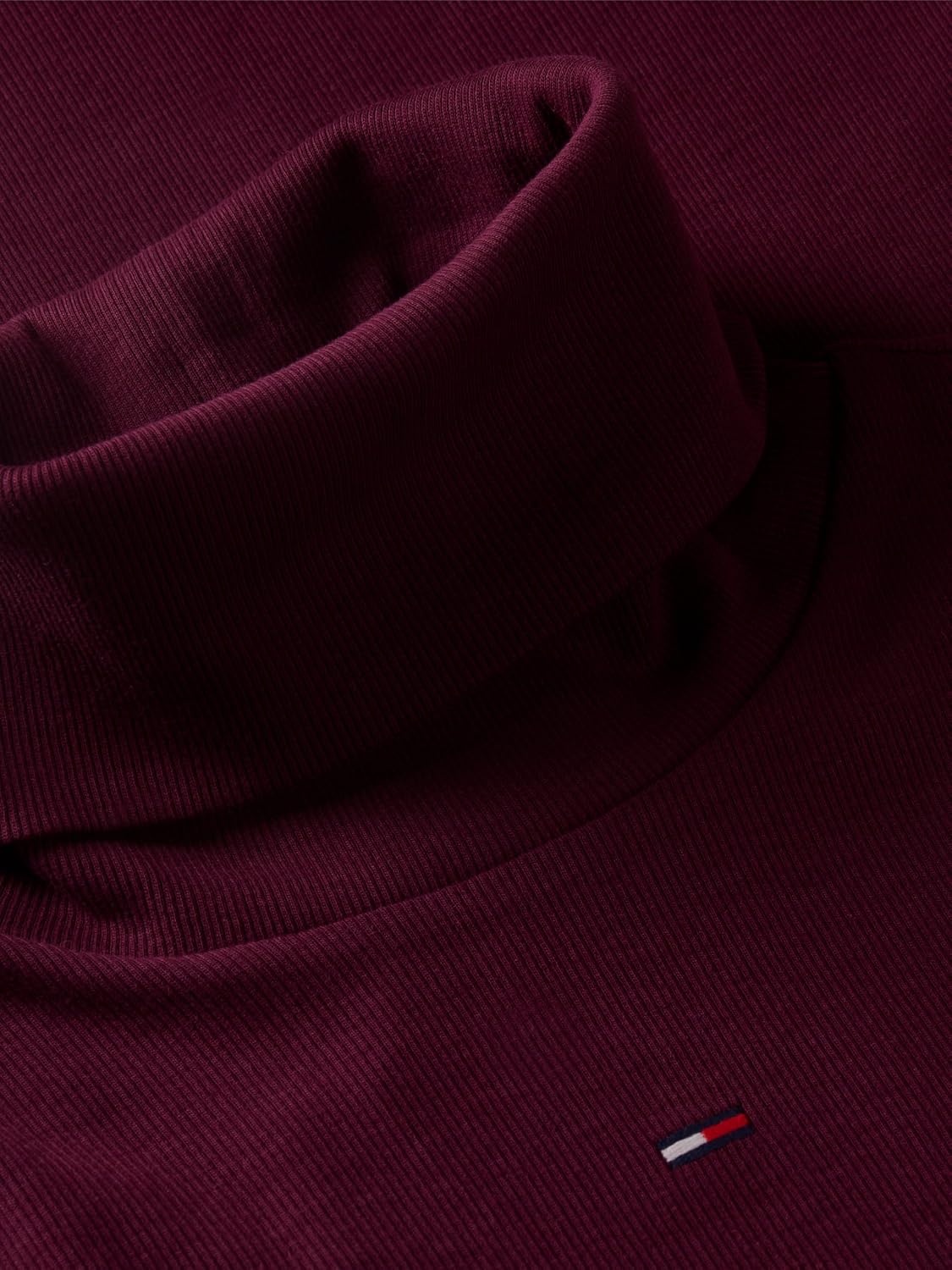 image:imageTommy Jeans Womens Casual Cotton Turtleneck Bodycon Midi Dress with StretchCalypso Berry