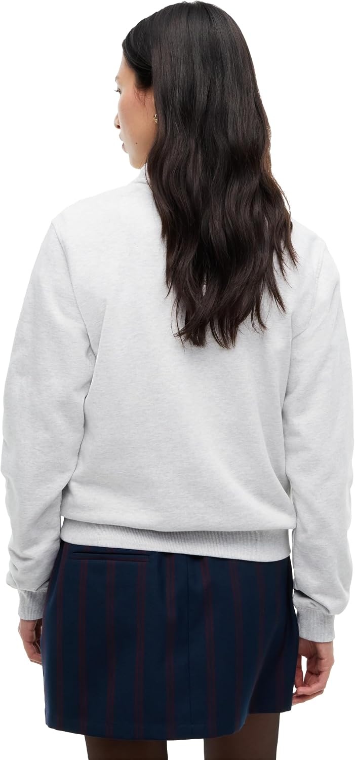 image:imageTommy Jeans Womens Medium Weight Cotton Graphic Crewneck Sweatshirt PulloverIce Grey Heather