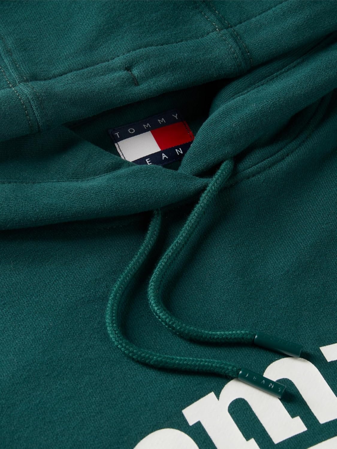 image:imageTommy Jeans Womens Medium Weight Graphic Pullover Hoodie SweatshirtElegant Green