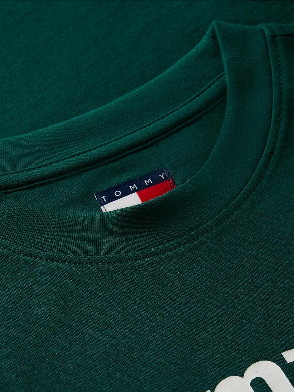 image:imageTommy Jeans Womens Short Sleeve Cotton Graphic TShirt in Slim FitElegant Green