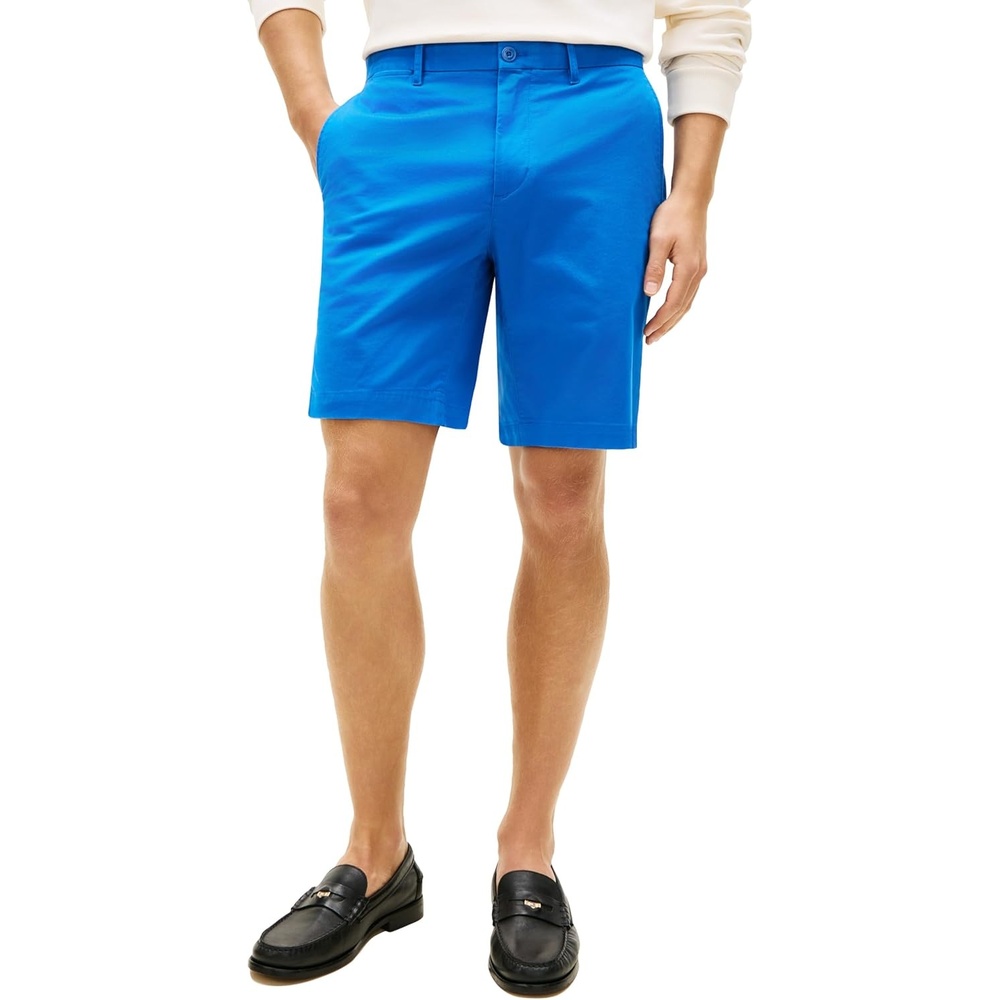 image:imageTommy Hilfiger Mens Casual Cotton Shorts 95 Inch with Stretch Also Available in Big and TallBlue Orbit