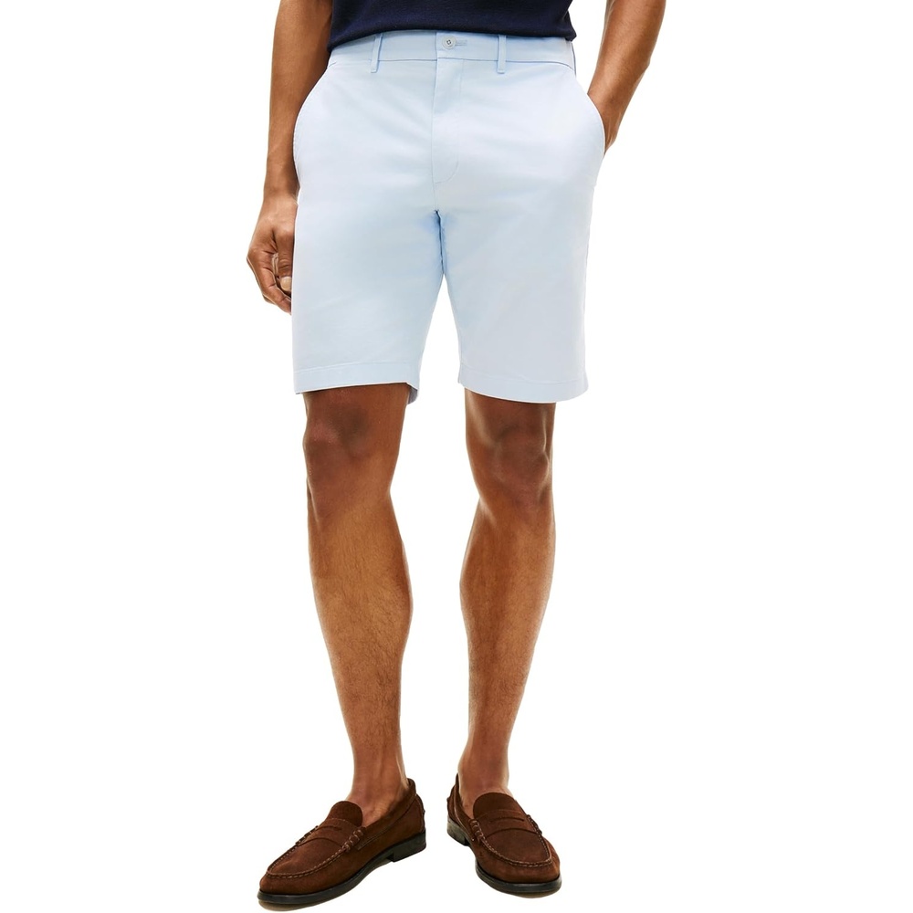 image:imageTommy Hilfiger Mens Casual Cotton Shorts 95 Inch with Stretch Also Available in Big and TallBreezy Blue