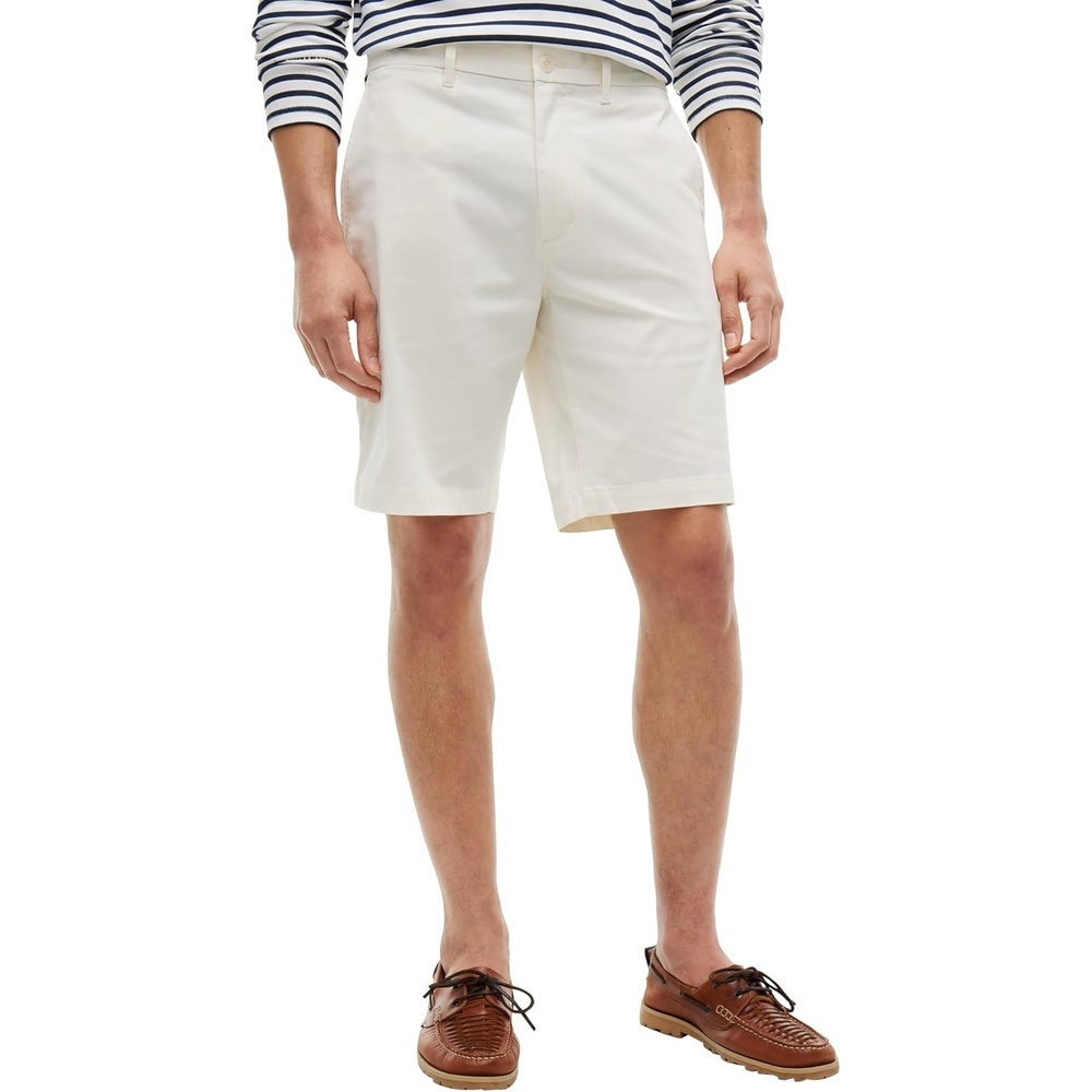 image:imageTommy Hilfiger Mens Casual Cotton Shorts 95 Inch with Stretch Also Available in Big and TallIvory Petal