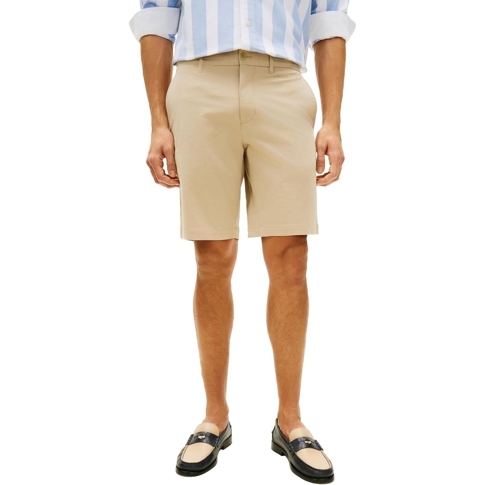 image:imageTommy Hilfiger Mens Casual Cotton Shorts 95 Inch with Stretch Also Available in Big and TallSandalwood