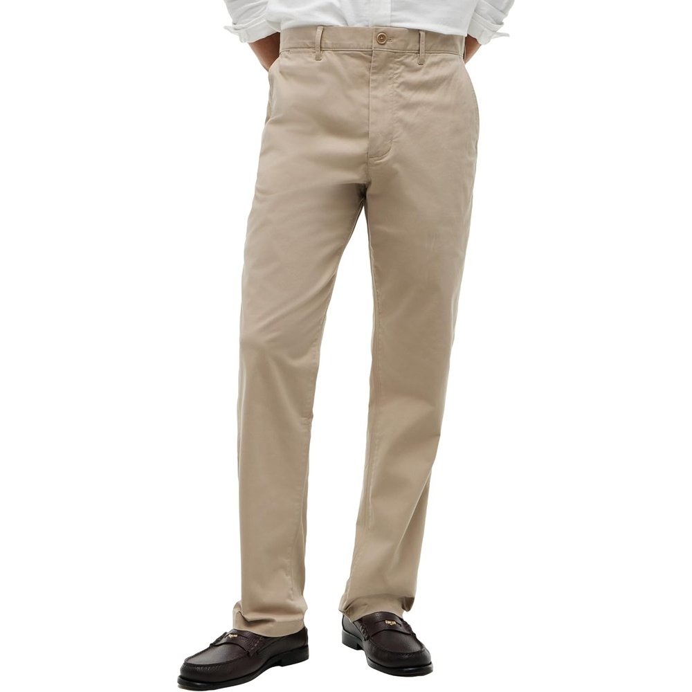 image:imageTommy Hilfiger Mens Causal Cotton Chino Pants with Stretch in Straight FitBatique Khaki