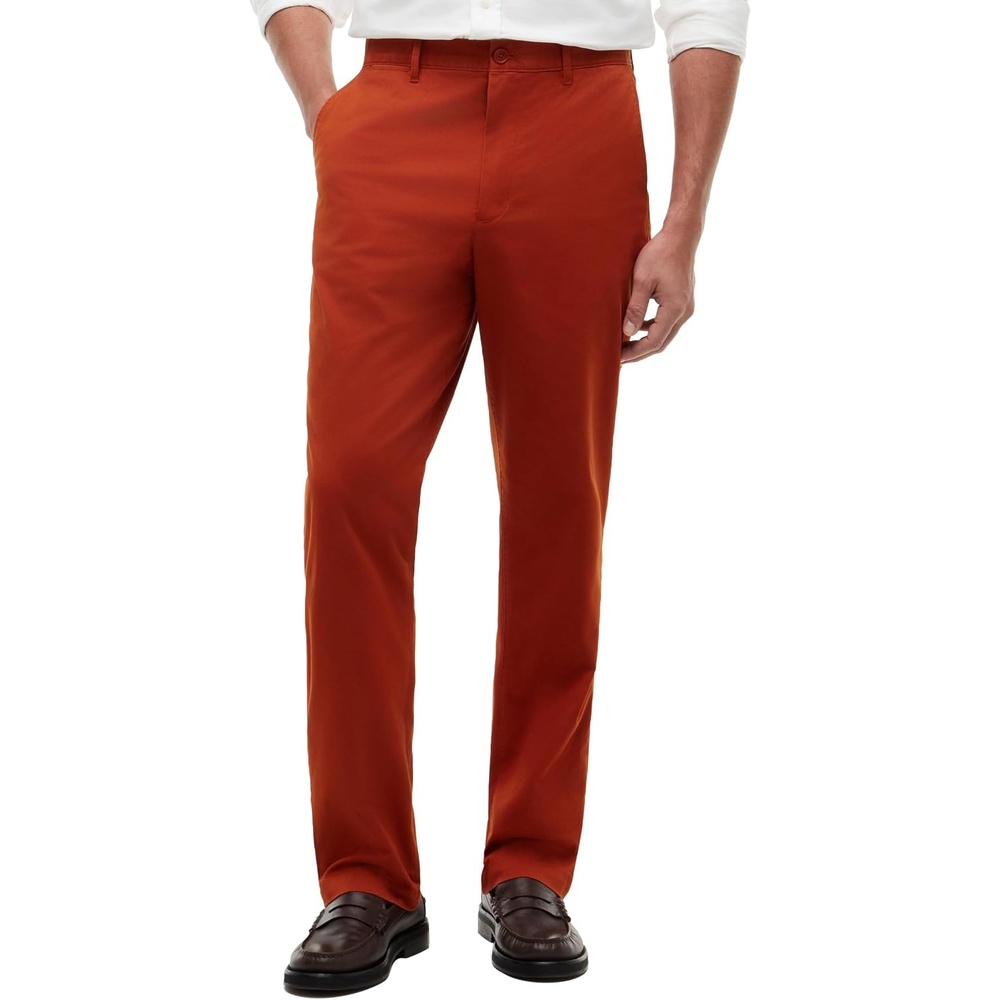 image:imageTommy Hilfiger Mens Causal Cotton Chino Pants with Stretch in Straight FitRusty Ochre