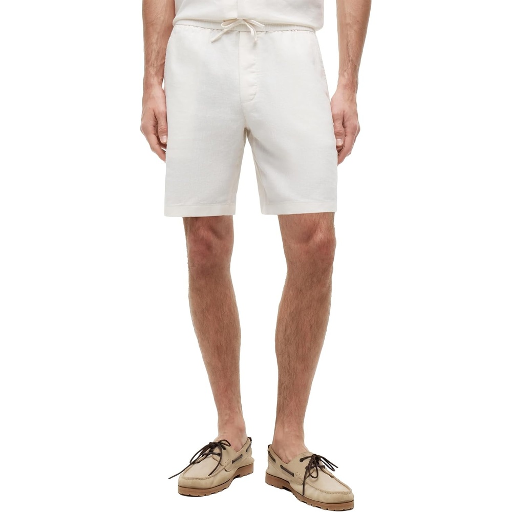 image:imageTommy Hilfiger Mens Lightweight Linen Shorts 8 Inch in Regular FitIvory Petal
