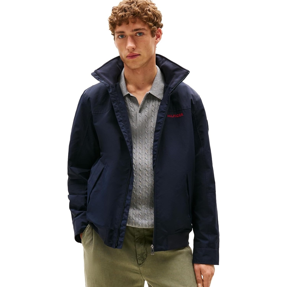 image:imageTommy Hilfiger Mens Lightweight Waterproof Regatta Bomber JacketHilfiger Navy