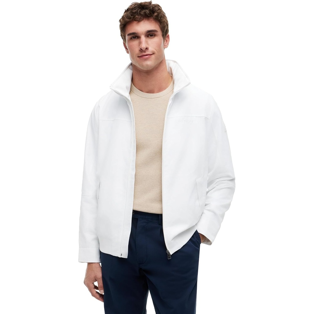 image:imageTommy Hilfiger Mens Lightweight Waterproof Regatta Bomber JacketOptic White