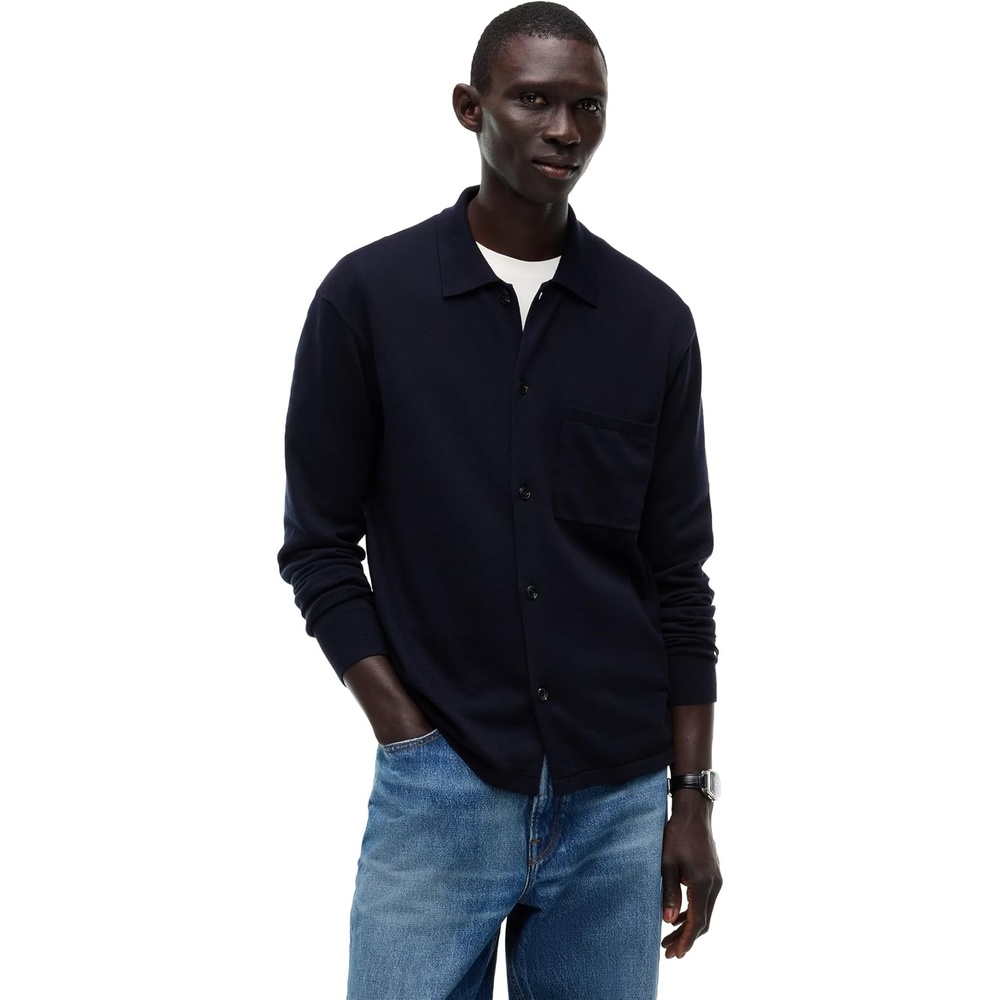 image:imageTommy Hilfiger Mens Long Sleeve Casual Cotton Cardigan SweaterNavy Blue