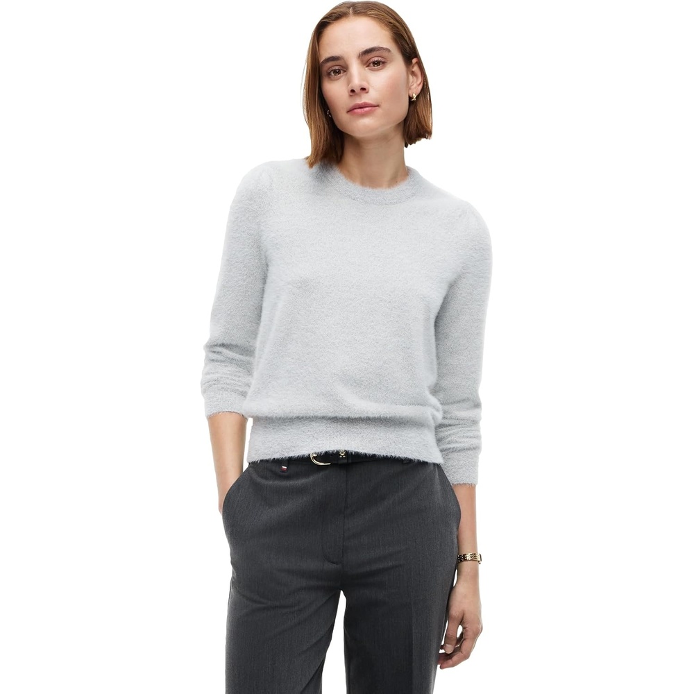 image:imageTommy Hilfiger Womens Lightweight Long Sleeve Crewneck Sweater PulloverLight Grey Heather
