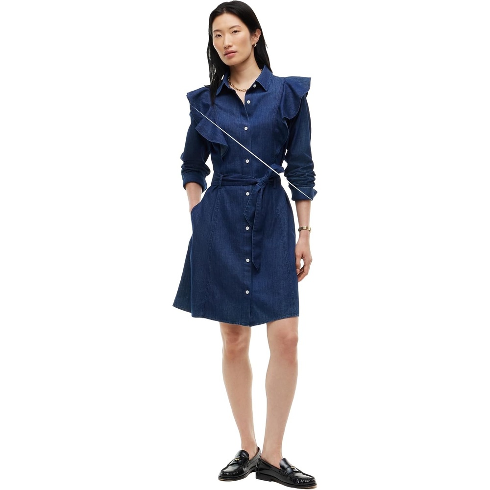 image:imageTommy Hilfiger Womens Long Sleeve Denim Shirt Dress Work Business Casual DressRinse