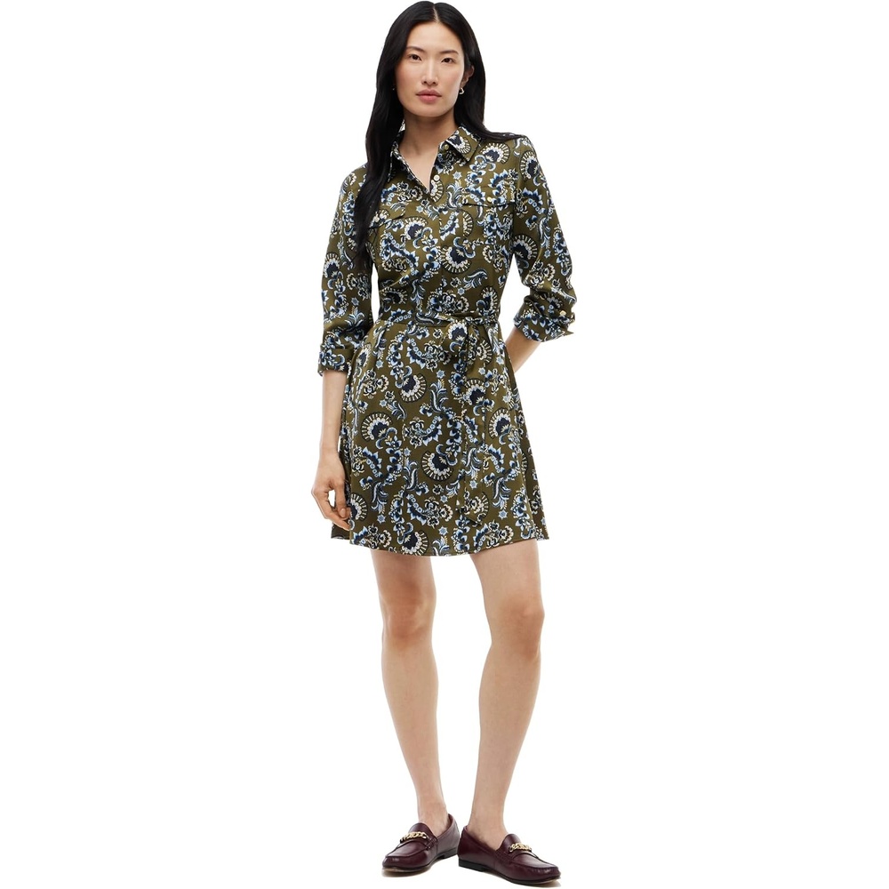 image:imageTommy Hilfiger Womens Long Sleeve Shirt Dress with Belt Work Business Casual DressExpressive Floral Multi