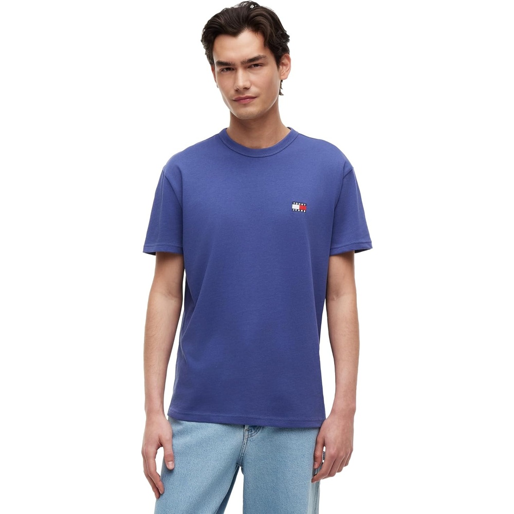 image:imageTommy Jeans Mens Short Sleeve Cotton Graphic TShirtsBlue Storm
