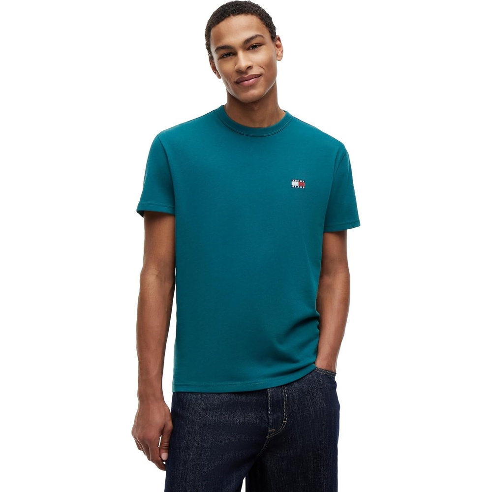 image:imageTommy Jeans Mens Short Sleeve Cotton Graphic TShirtsPolar Teal