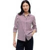 Banker Stripe Burgundy/ Ecru