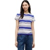 Off White / Noble Blue Stripe