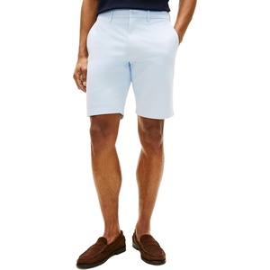 Tommy Hilfiger Men’s Casual Cotton Shorts 9.5 Inch with Stretch, Also Available in Big and Tall(Breezy Blue)