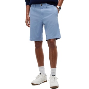 Tommy Hilfiger Men’s Casual Cotton Shorts 9.5 Inch with Stretch, Also Available in Big and Tall(Brisk Blue)