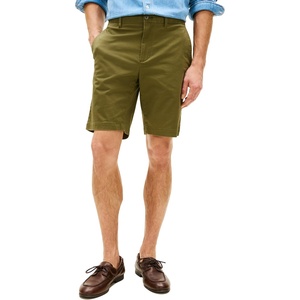 Tommy Hilfiger Men’s Casual Cotton Shorts 9.5 Inch with Stretch, Also Available in Big and Tall(Dark Artichoke)