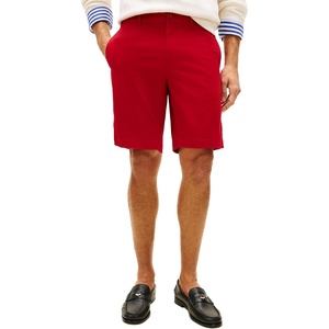 Tommy Hilfiger Men’s Casual Cotton Shorts 9.5 Inch with Stretch, Also Available in Big and Tall(Medium Red)