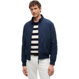 Tommy Hilfiger Men’s Lightweight Quilted Jacket, Men’s Packable Jackets(Navy Blue)