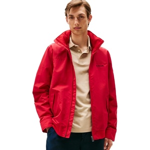 Tommy Hilfiger Men’s Lightweight Waterproof Regatta Bomber Jacket(Medium Red)
