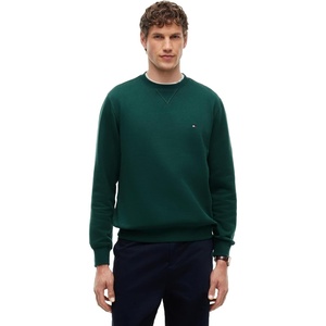 Tommy Hilfiger Men’s Medium Weight Fleece Pullover Crewneck Sweatshirt(Ornamental Green)
