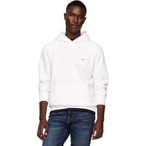 Tommy Hilfiger Mens Ribbed Hoodie Sweatshirt(White)