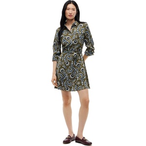 Tommy Hilfiger Women’s Long Sleeve Shirt Dress with Belt, Work Business Casual Dress(Expressive Floral Multi)