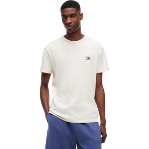 Tommy Jeans Men’s Short Sleeve Cotton Graphic T-Shirts(Calico)