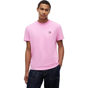 Tommy Jeans Men’s Short Sleeve Cotton Graphic T-Shirts(Pink Daisy)