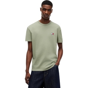 Tommy Jeans Men’s Short Sleeve Cotton Graphic T-Shirts(Spring Olive)